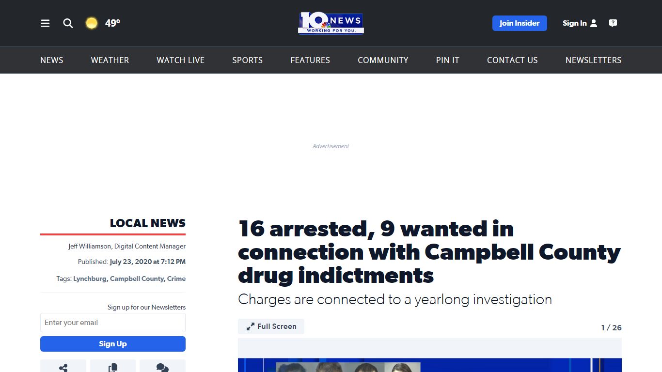 16 arrested, 9 wanted in connection with Campbell County drug indictments